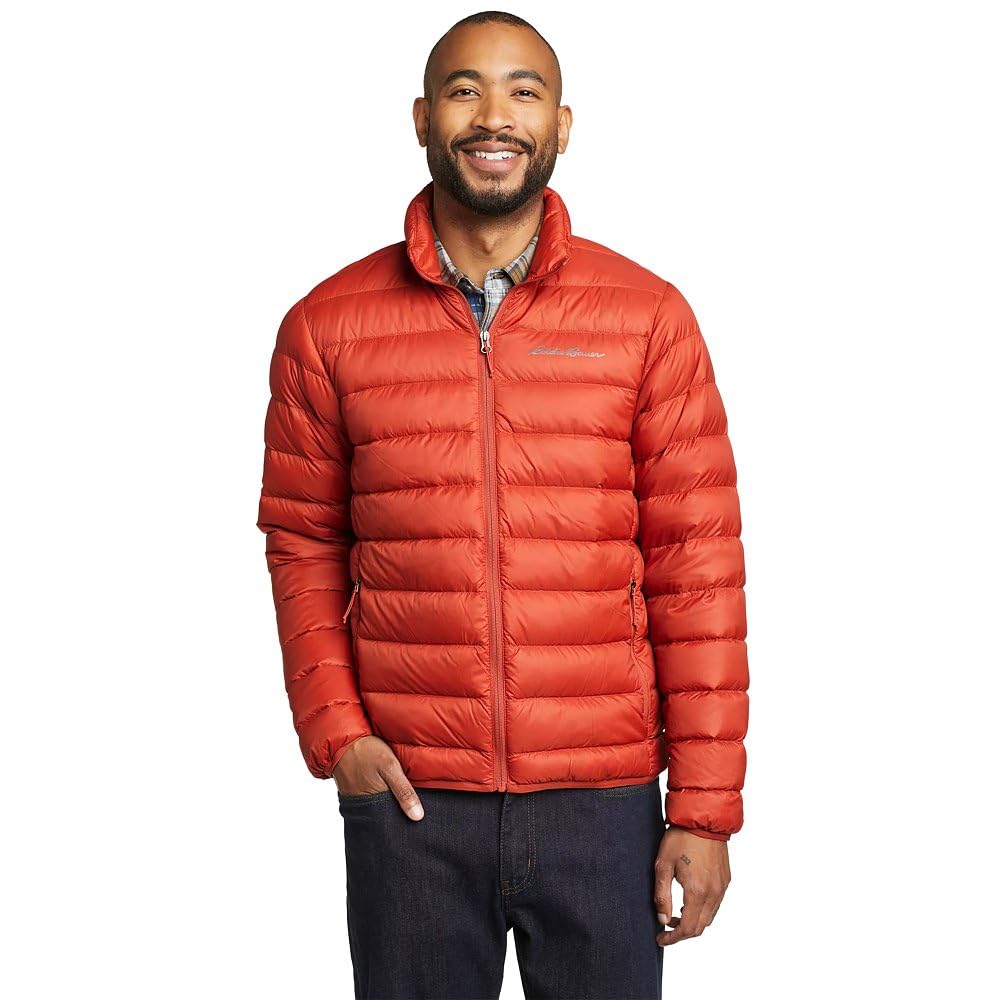 Eddie Bauer Men's CirrusLite Down Jacket, Red Clay, Medium
